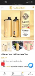 Alibarbar Ingot 9000 Disposable Vape - Image 5
