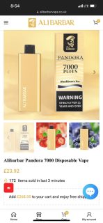 Alibarbar Pandora 7000 Disposable Vape - Image 3